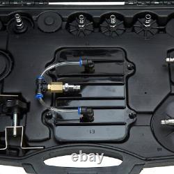 Pneumatic Air Pressure Bleeder Set Brake & Clutch Valve System Bleeding Tool Kit