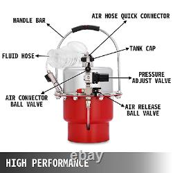 Pneumatic Air Pressure Bleeder Tool Kit Brake Bleeding Garage Workshop Mechanic