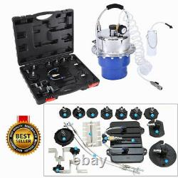 Pneumatic Air Pressure Brake Bleeder Kit Portable Tool Connector Garage