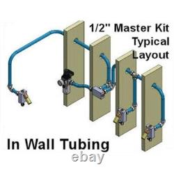 Pneumatic Air Rivet Gun Tool & 1/2 Inch Fast Pipe Kit