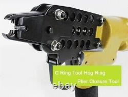 Pneumatic C Ring Gun Hog Ring Plier Closure Tool Mattress Air Nail Gun