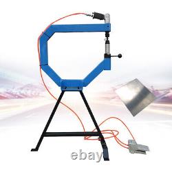 Pneumatic Planishing Hammer 4 Throat Polisher with Cast-Iron Stand 1/2/3 Anvil