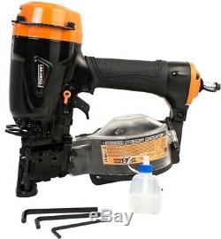 Pneumatic Rapid Fire Coil Roofing Nailer 15 Degree Siding Wood Fencing Air Tool