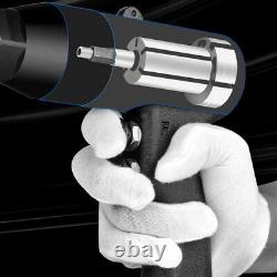 Pneumatic Rivet Gun Handheld Air Rivet Nut Gun Black Riveter Riveting Tool M4-M5