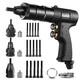 Pneumatic Rivet Nut Gun 8-32,10-24,1/4-20 with Replacement Mandrels, R