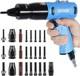 Pneumatic Rivet Nut Gun Kit with M6 M8 M10 Mandrels, Industrial Grade Air Rivnut