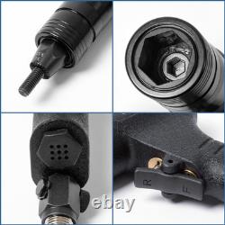 Pneumatic Rivet Nut Gun M6 & M8 & M10, Air Rivet Nut Pull Setter Tool with 3
