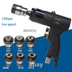 Pneumatic Tapping Machine Air Drill Tapper Tool Handheld M3 to M12 Chuck Set