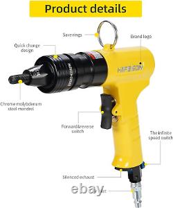 Pneumatic Thread Insert Tool with M6 & M8 & M10 Self-Locking Head Gun, Quick-C