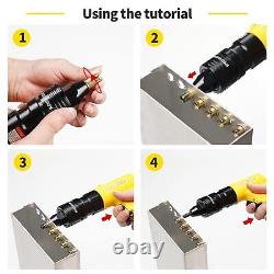 Pneumatic Thread Insert Tool with M6 & M8 & M10 Self-Locking Head Gun, Quick-C