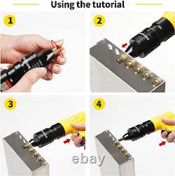 Pneumatic Thread Insert Tool with M6 & M8 & M10 Self-Locking Head Gun, Quick-C