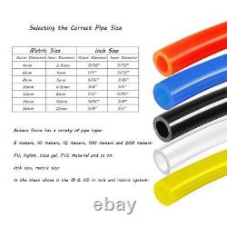 Pneumatic Tubing Pipe, 10mm x 6.5mm Blue 291ft/89Meter, Air Compressor PU Hos