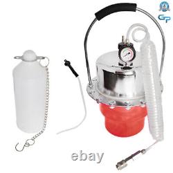 Portable Pneumatic Air Pressure Kit Brake & Clutch Bleeder Valve System Tool
