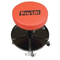 Pro-Lift Pneumatic Chair Pro-Lift Stool with Tool Tray 300lbs Capacity, 5 Casters
