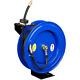 Retractable Air Hose Reel Pneumatic 50 Ft. X 3/8 inch with Automatic Rewind Blue