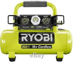 Ryobi Air Compressor Tool 18-V Cordless 1 Gal. Portable Rubber Over Molded