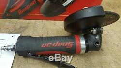 Snap On PT450 PTGR410 4 1/2 Right Angle 1HP Grinder Air Pneumatic Tool Tested