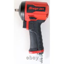 Snap-On Tools 3/8 Stubby Pneumatic Air Impact Wrench PT338 Red Compact