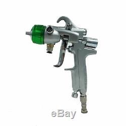 Spray Gun SAT1189 Nano Chrome Double Nozzle Pneumatic Tool Paint Set Painting