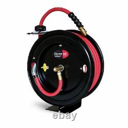 Steelman Enclosed Spring Pneumatic Hose Reel with 50-Foot 1/2 in. Hose 96839-IND