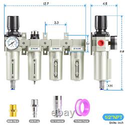 TAILONZ PNEUMATIC 1/2 Inch NPT Industrial Grade 4 Stage Air Drying System, Parti