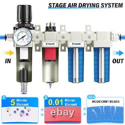 TAILONZ PNEUMATIC 1/2 Inch NPT Industrial Grade 4 Stage Air Drying System, Parti