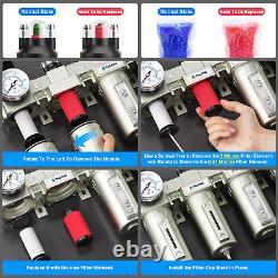 TAILONZ PNEUMATIC 1/2 Inch NPT Industrial Grade 4 Stage Air Drying System, Parti