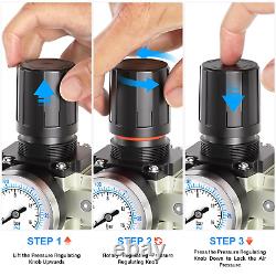 TAILONZ PNEUMATIC 1/2 Inch NPT Industrial Grade 4 Stage Air Drying System, Parti