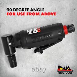 Teng Tools 25,000 RPM Mini Angled Pneumatic Composite Air Die Grinder