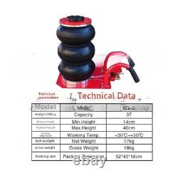 Three Tons Air Bag Pneumatic Jack Thickening Horizontal Jack Auto Repair Tool