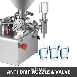 VEVOR Horizontal Pneumatic Liquid Filling Machine 10-300ML, Paste Liquid Filling
