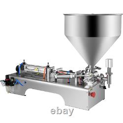 VEVOR Horizontal Pneumatic Liquid Filling Machine 10-300ML, Paste Liquid Filling