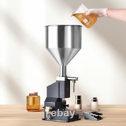 VEVOR Pneumatic Paste Liquid Filling Machine, 5-50ml Bottle Filler, Bottle Filli