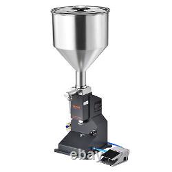 VEVOR Pneumatic Paste Liquid Filling Machine, 5-50ml Bottle Filler, Bottle Filli