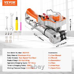 VEVOR Pneumatic Strapping Tool Hand Held Strapping Machine for 1/2-3/4 PET