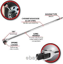 W31110 1-Inch Drive, Heavy Duty 40-Inch Breaker Bar with 180 Degree Swivel Head