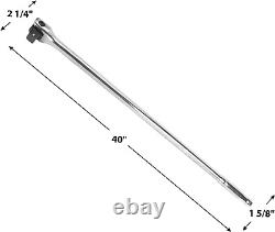 W31110 1-Inch Drive, Heavy Duty 40-Inch Breaker Bar with 180 Degree Swivel Head