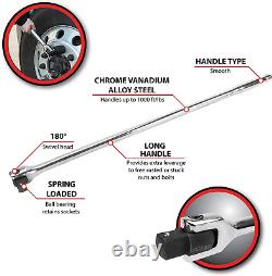 W31110 1-Inch Drive, Heavy Duty 40-Inch Breaker Bar with 180 Degree Swivel Head